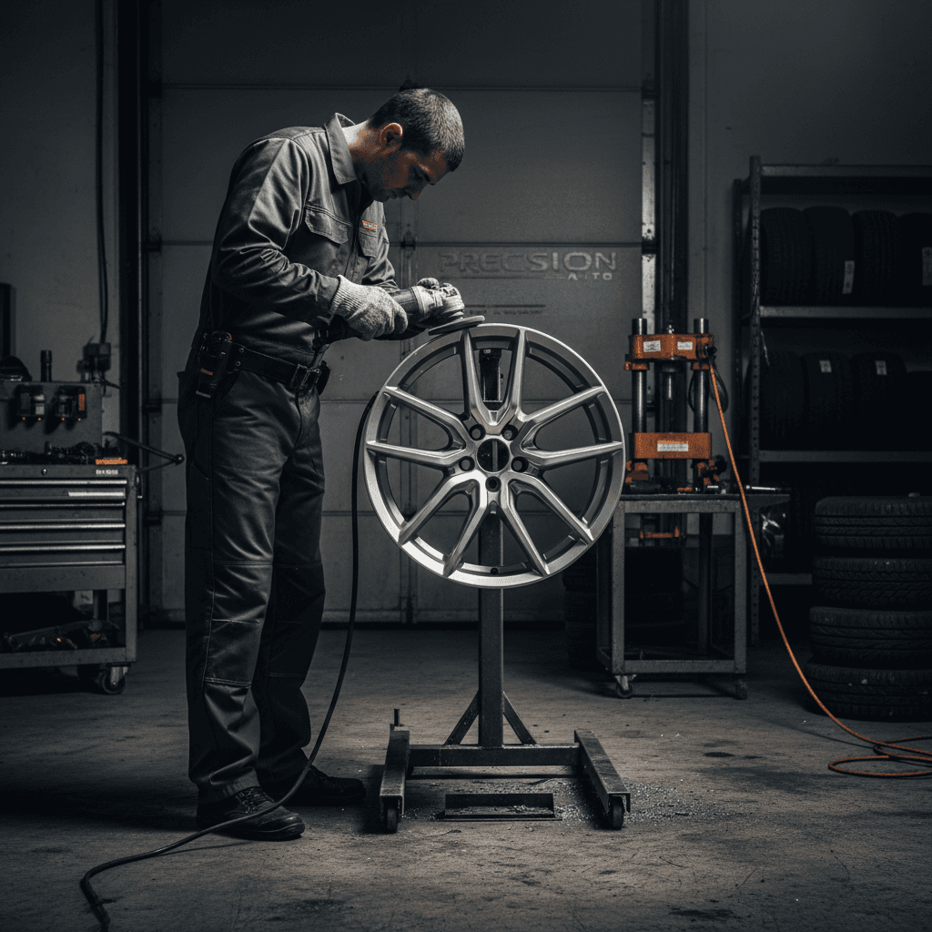 Wheel restoration and repair work