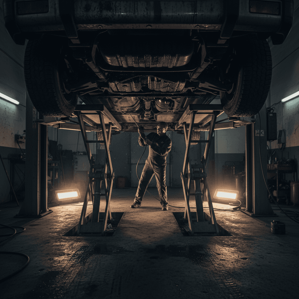 Undercarriage rust prevention application